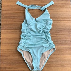 J Crew Ruched Halter One piece
